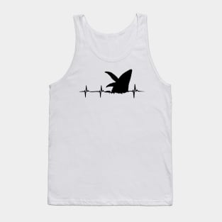 Funny Orca Heartbeat Design Killer Whale Tank Top